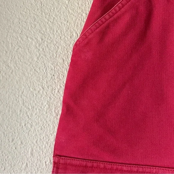 Marsh Landing Denim Cargo Shorts Women’s 14 Petite Red High Waisted 90s Casual - Picture 8 of 16